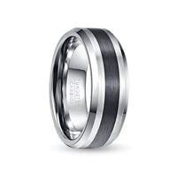 Thumbnail for Orbit Rings Tungsten Carbide Aurora Silver