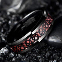 Thumbnail for Orbit Rings Tungsten Carbide Celtic Pink