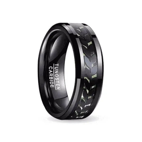 Orbit Rings Tungsten Carbide 7 Cosmic Black