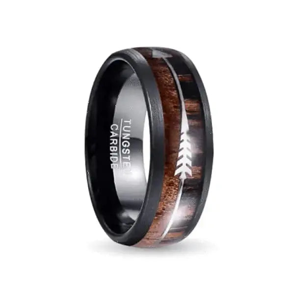 Wood Tungsten Carbide ring