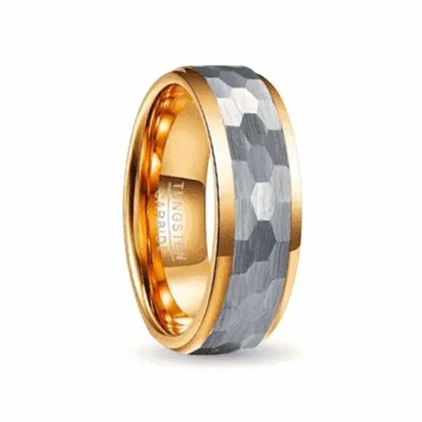 Orbit Rings Tungsten Carbide 7 Dawn Gold
