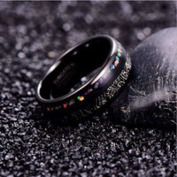 Thumbnail for Orbit Rings Tungsten Carbide Eclipse Black