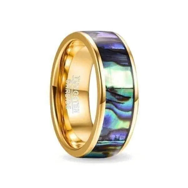 Orbit Rings Tungsten Carbide 7 Galaxy Gold