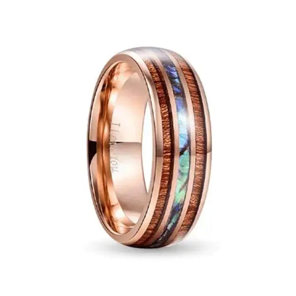 Rose Gold Tungsten carbide ring