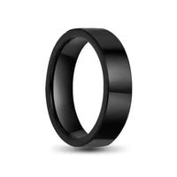 Thumbnail for Black Plated Brushed Outer Titanium Ring Polished Inner 6mm