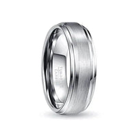 Thumbnail for Orbit Rings Tungsten Carbide Planet Silver Slim