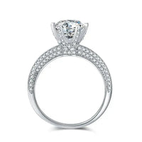 Thumbnail for 2ct Round Cut Moissanite Ring with Cubic Zirconia Stones