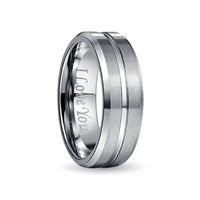 Thumbnail for Orbit Rings Tungsten Carbide 6 Silver Stream