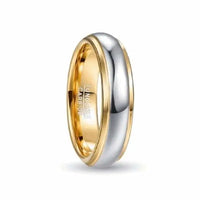 Thumbnail for Orbit Rings Tungsten Carbide 7 Sphere Gold