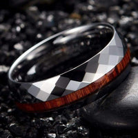 Thumbnail for Orbit Rings Tungsten Carbide Sunrise Wood