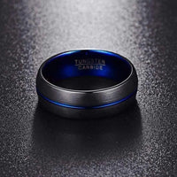 Thumbnail for Orbit Rings Tungsten Carbide Sunset Blue