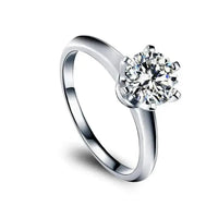 Thumbnail for 1ct Moissanite 6 claws Silver Ring