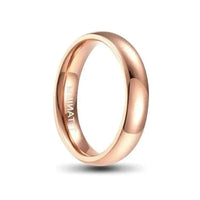 Thumbnail for Polished Rose Gold Titanium Ring 4mm