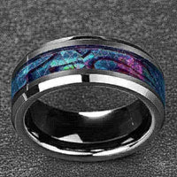 Thumbnail for Orbit Rings Tungsten Carbide Celtic Blue